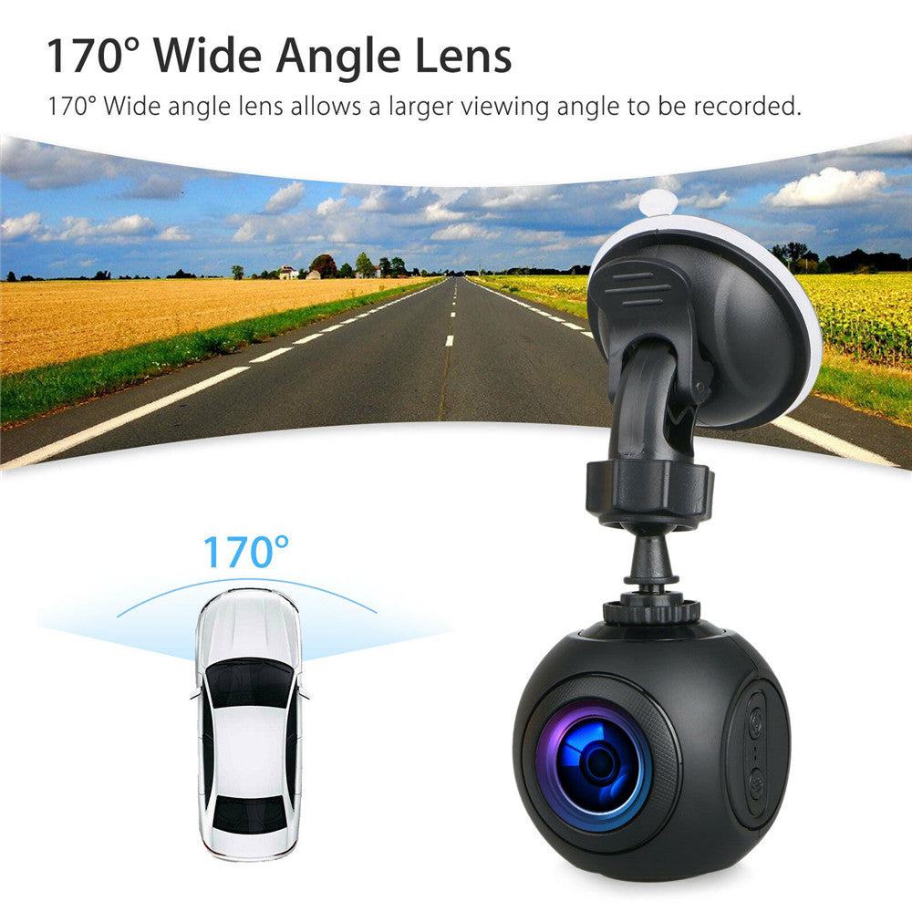 
                  
                    Mini dash cam with 170-degree wide-angle lens, featuring HD 1080P recording and night vision.
                  
                