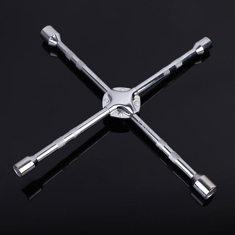 
                  
                    18-inch heat-treated steel cross wrench for automobile tire and screw applications.
                  
                