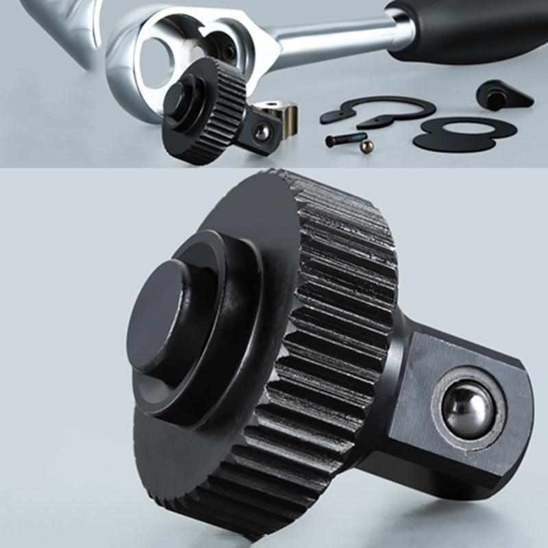 
                  
                    Auto repair tool ratchet and socket wrench set with gears and attachments.
                  
                