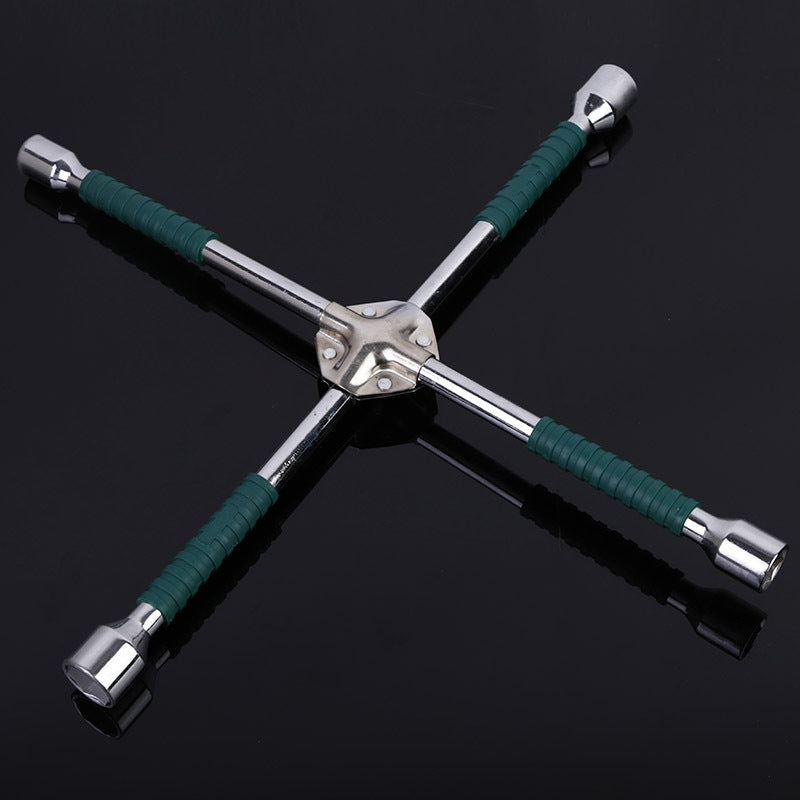 
                  
                    18-inch heat-treated steel cross wrench for automobile tire and screw applications.
                  
                