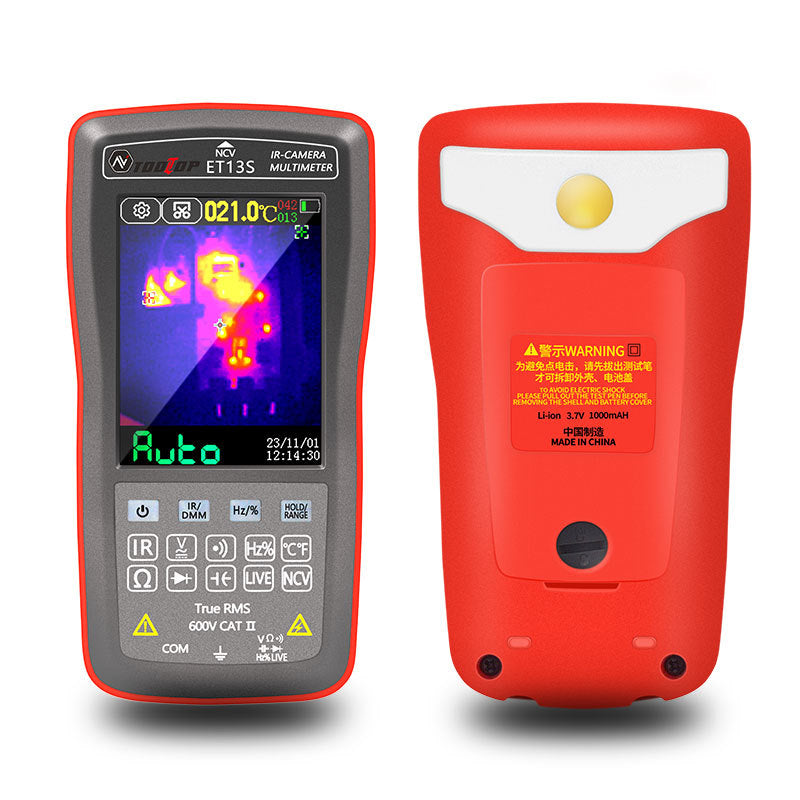 
                  
                    2 in 1 thermal imaging and multimeter unit with touch screen display and USB interface.
                  
                