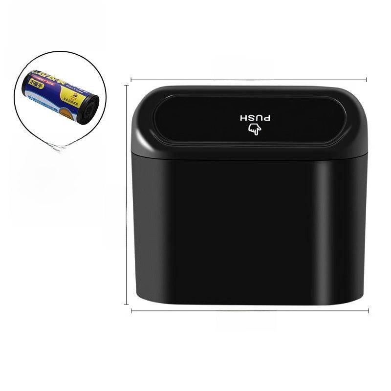 
                  
                    Hanging storage box and car trash can for vehicle door bin.
                  
                