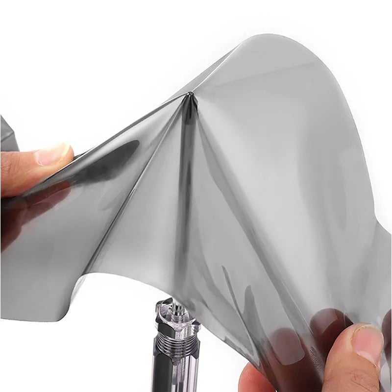 Automotive TPU headlight film in black and purple for car light protection and color change