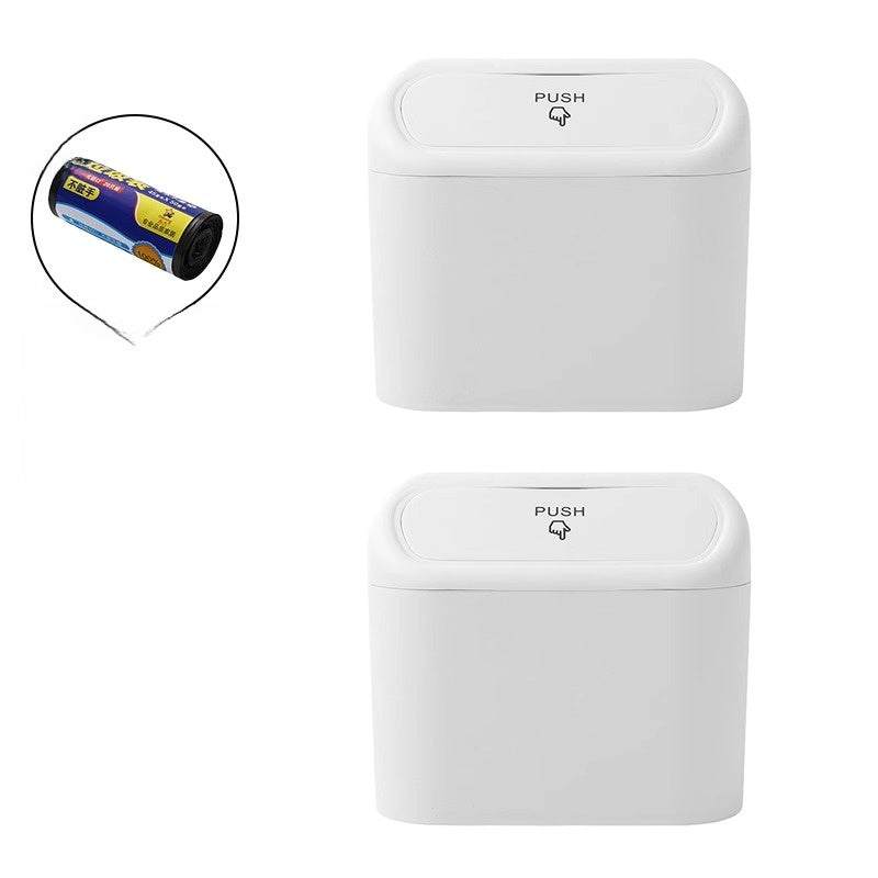 
                  
                    Hanging storage box and car trash can with door storage bin compatibility.
                  
                