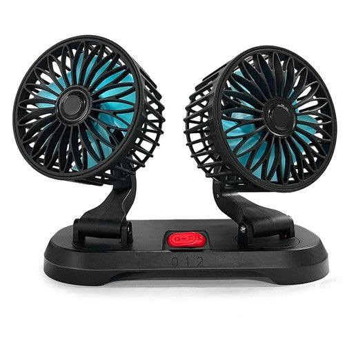 
                  
                    Dual Head Dashboard Cooling Fan with dual rotatable heads and compact design.
                  
                